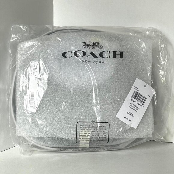 Coach Jonie Mini Bag CW574 Black Crystal Beaded Leather Crossbody Wristlet - Picture 3 of 14